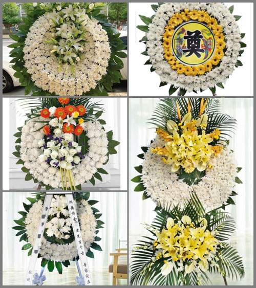 浙江省宁波海曙区横街镇水家村花圈速递
